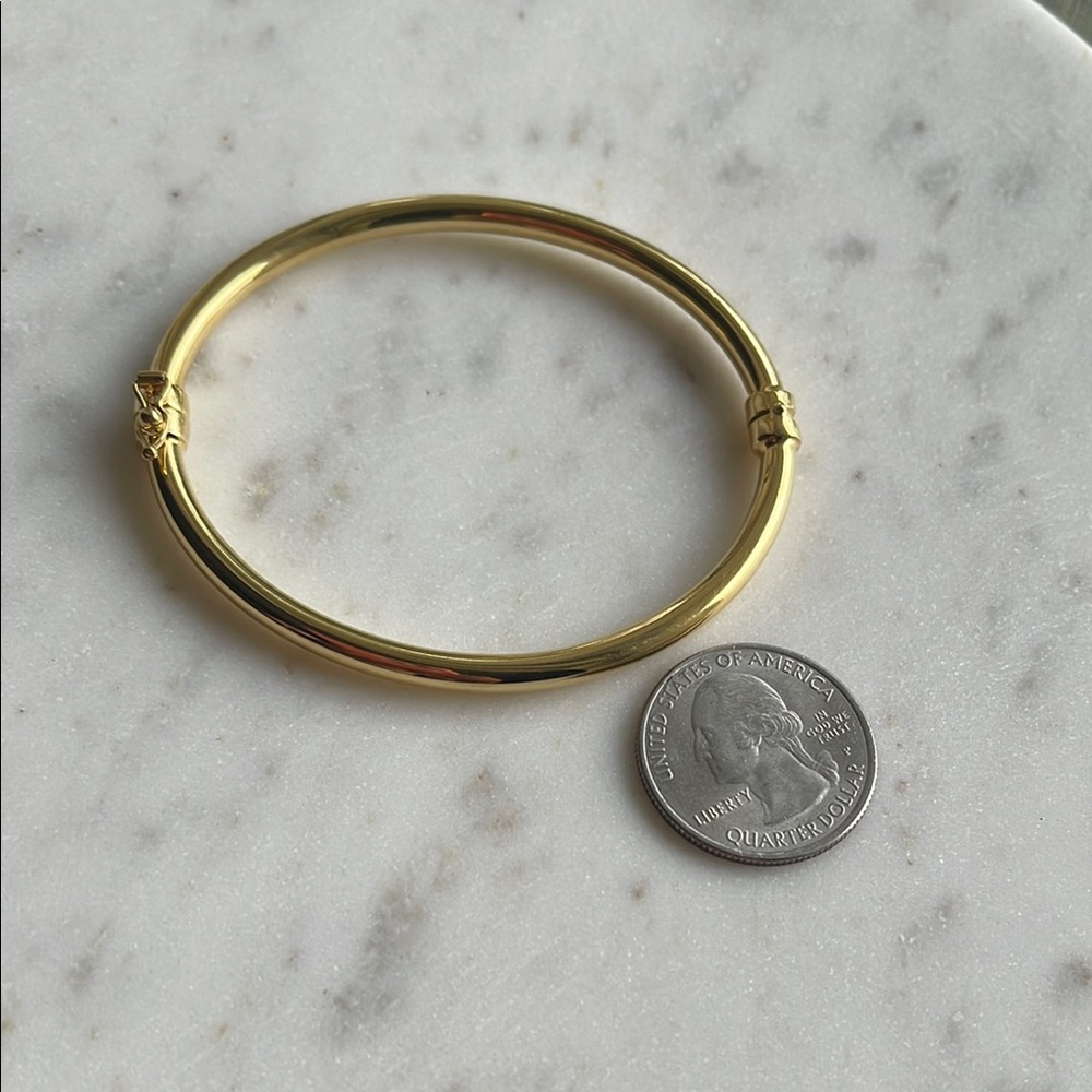 Bronze Gold Plated Elegant Bangle Bracelet